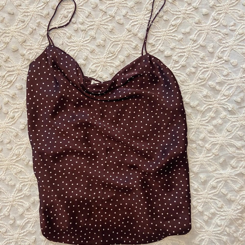 Polka Dot Spaghetti Strap Top